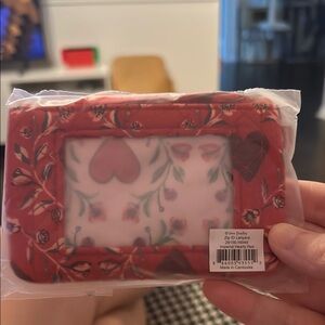 Vera Bradley Zip ID Lanyard - Imperial Hearts Red - so cute!